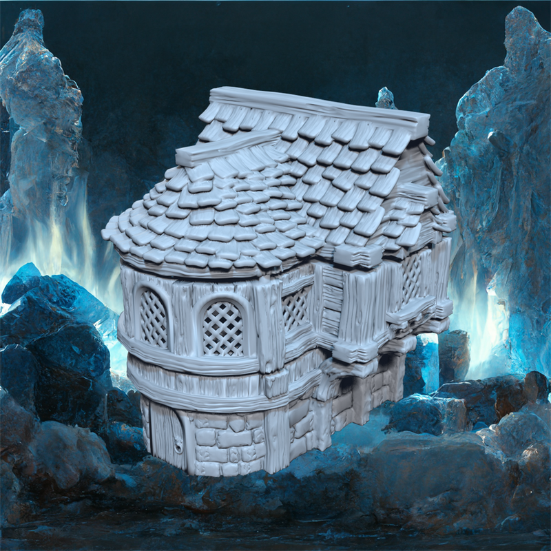The House of Gercival - Modular Fantasy Tavern STL, DnD & Wargaming Terrain - Only-Games