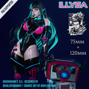 ILLYSA - Cyberpunk PinUp - 75mm and 120mm - STL only - Only-Games