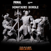 3 miniatures - 32mm - Classic Minotaurs Bundle - DragonBlade - Only-Games