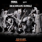 5 miniatures - 32mm - Draconians Bundle - DragonBlade - Only-Games
