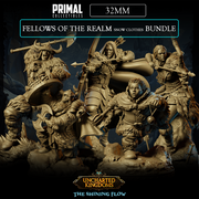 5 miniatures - 32mm - Fellows of the Realm Snow Clothes Bundle - Uncharted Kingdom - Only-Games
