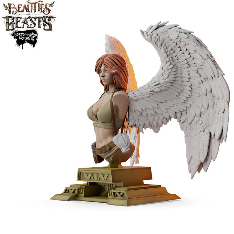 [Constantina Bust] Beauties & Beasts – Angelic Gunfighter, Heaven’s Huntress with Twin Pistols Battling Demonic Imps