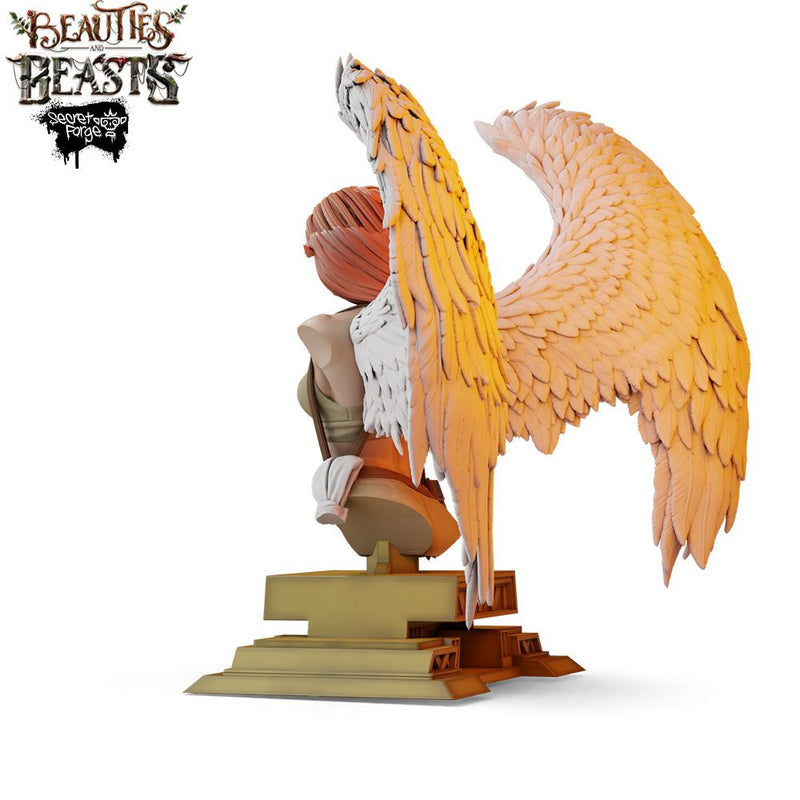 [Constantina Bust] Beauties & Beasts – Angelic Gunfighter, Heaven’s Huntress with Twin Pistols Battling Demonic Imps