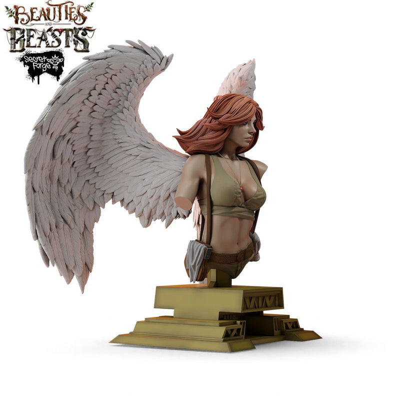 [Constantina Bust] Beauties & Beasts – Angelic Gunfighter, Heaven’s Huntress with Twin Pistols Battling Demonic Imps