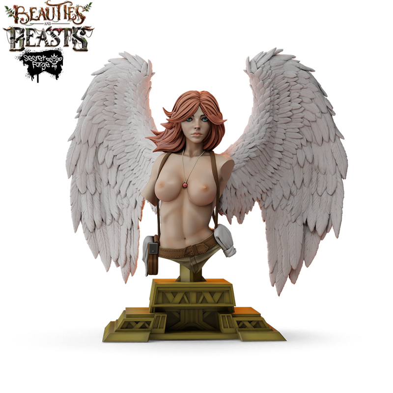 [Constantina Bust] Beauties & Beasts – Angelic Gunfighter, Heaven’s Huntress with Twin Pistols Battling Demonic Imps