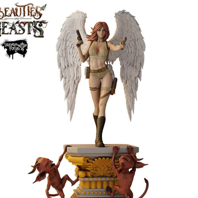 [Constantina] Beauties & Beasts – Angelic Gunfighter, Heaven’s Huntress with Twin Pistols Battling Demonic Imps