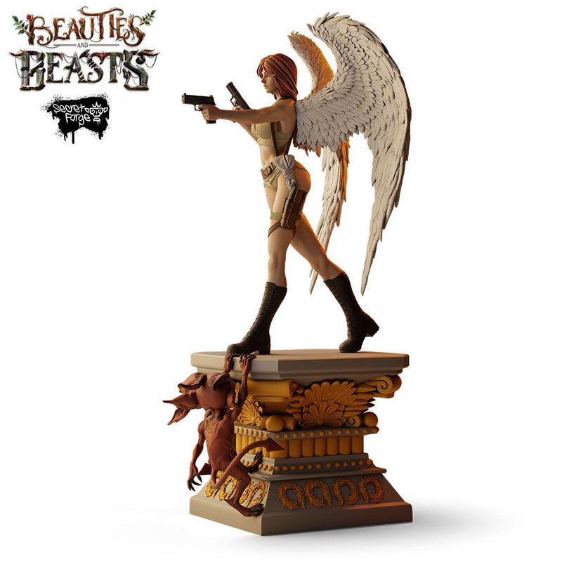 [Constantina] Beauties & Beasts – Angelic Gunfighter, Heaven’s Huntress with Twin Pistols Battling Demonic Imps