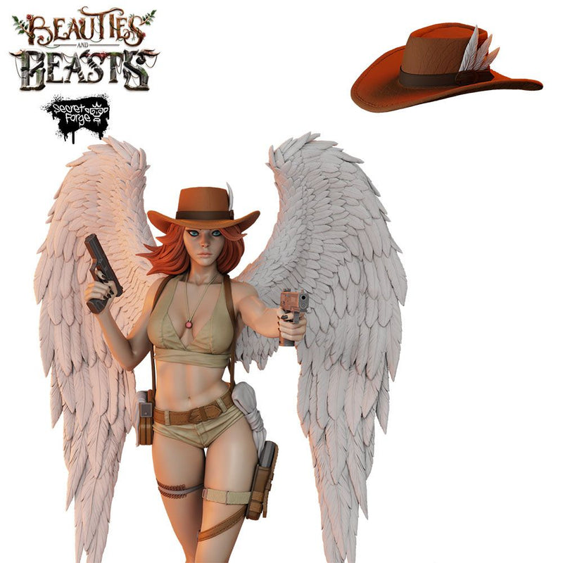 [Constantina] Beauties & Beasts – Angelic Gunfighter, Heaven’s Huntress with Twin Pistols Battling Demonic Imps