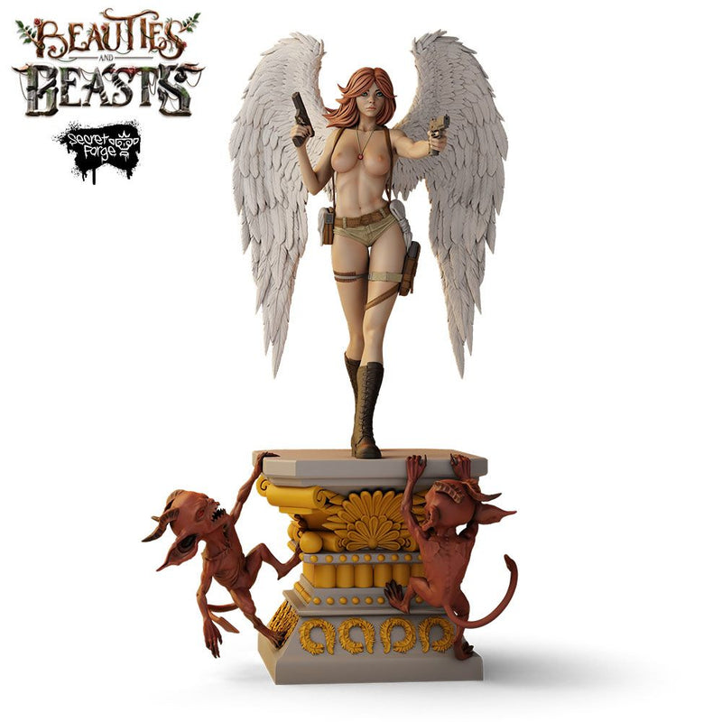 [Constantina] Beauties & Beasts – Angelic Gunfighter, Heaven’s Huntress with Twin Pistols Battling Demonic Imps