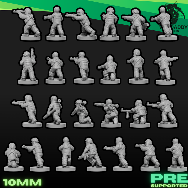 Modern Middle Eastern Insurgent Militia Cell (10mm)