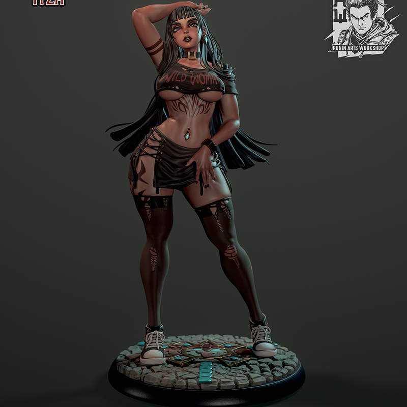 Goth Girl Itza (NSFW version) - 75mm and 120mm Pin-Up - STL only - Only-Games