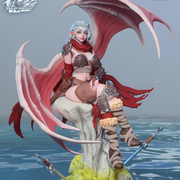 Izel The Barbarian Succubus - PinUp 2 (NSFW version) - STL only - Only-Games