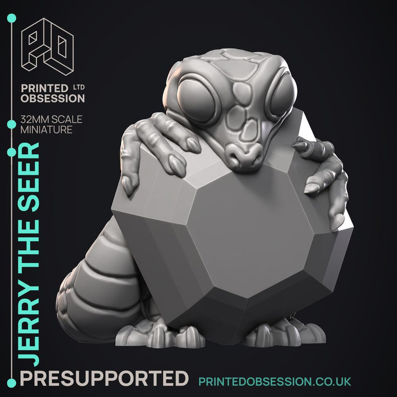 Jerry The Seer - Almighty powerful creature -  PRESUPPORTED - Illustrated and Stats - 32mm scale