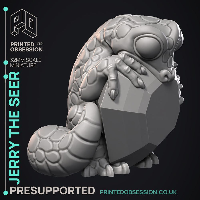 Jerry The Seer - Almighty powerful creature -  PRESUPPORTED - Illustrated and Stats - 32mm scale