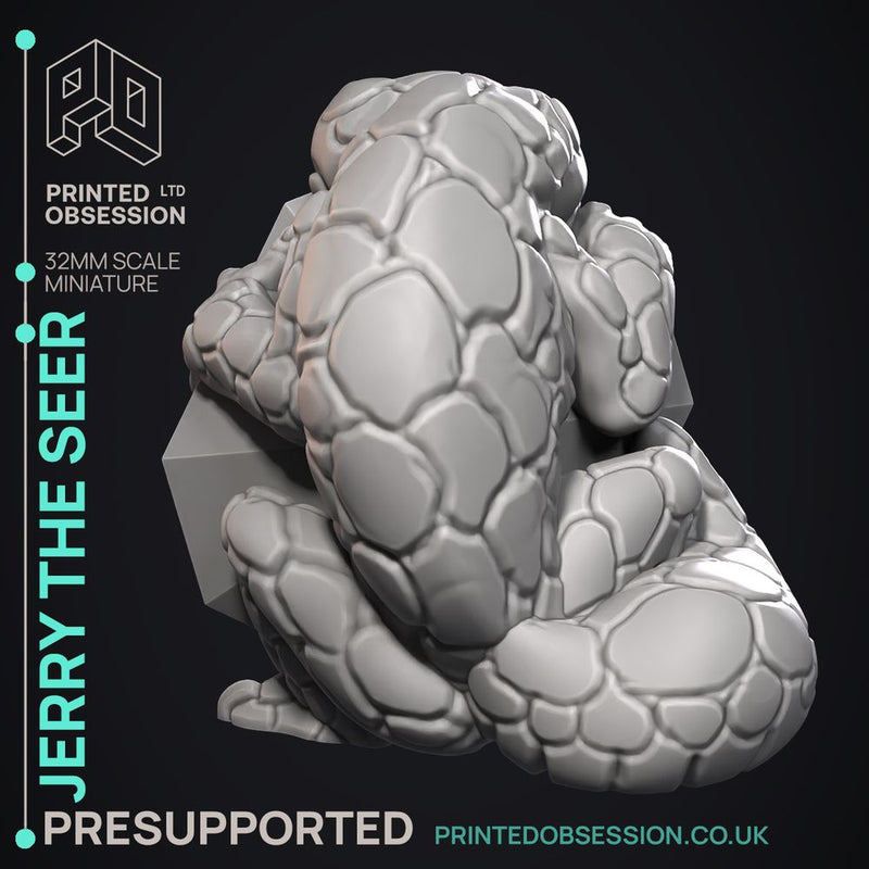 Jerry The Seer - Almighty powerful creature -  PRESUPPORTED - Illustrated and Stats - 32mm scale