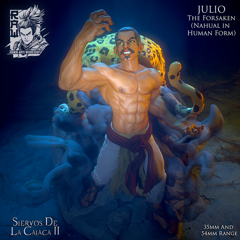 Julio El Nahual - Dual Form Jaguar Man - STL only - Only-Games