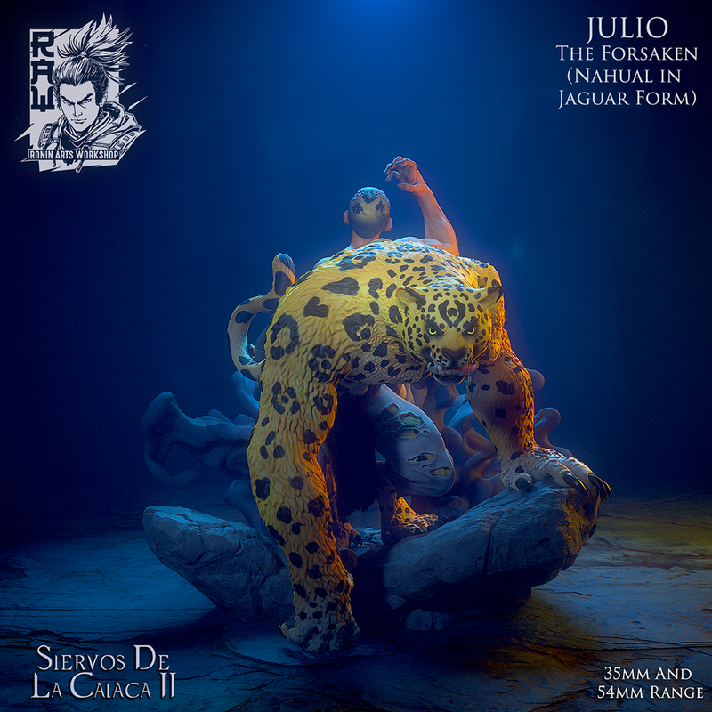 Julio El Nahual - Dual Form Jaguar Man - STL only - Only-Games