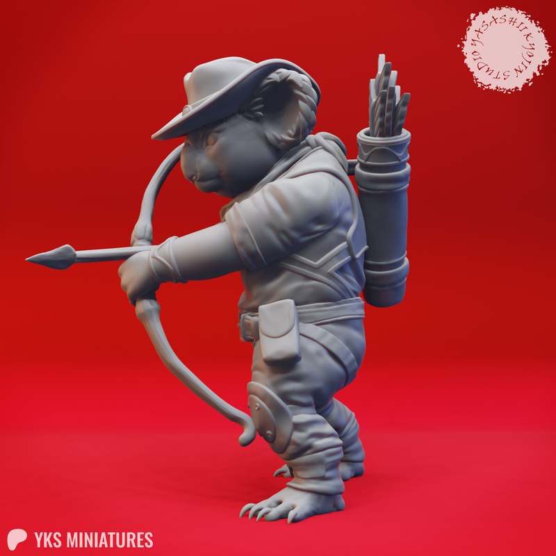 Koala-folk Ranger - Tabletop Miniature (Pre-Supported)