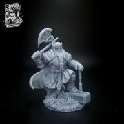 Kragan The Warlord - Warrior King Dwarf - 54mm - Only-Games