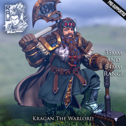 Kragan The Warlord - Warrior King Dwarf - STL only - Only-Games