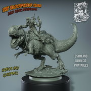 Kravos And Gorefang - Barbarian riging on T-Rex - STL only - Only-Games