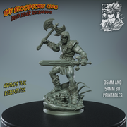 Kravos The Relentless - Human Barbarian - STL only - Only-Games