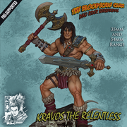 Kravos The Relentless - Human Barbarian - STL only - Only-Games