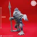 Kuo-toa - Spear  - Tabletop Miniature (Pre-Supported)