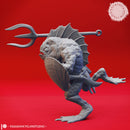 Kuo-toa - Trident - Tabletop Miniature (Pre-Supported)