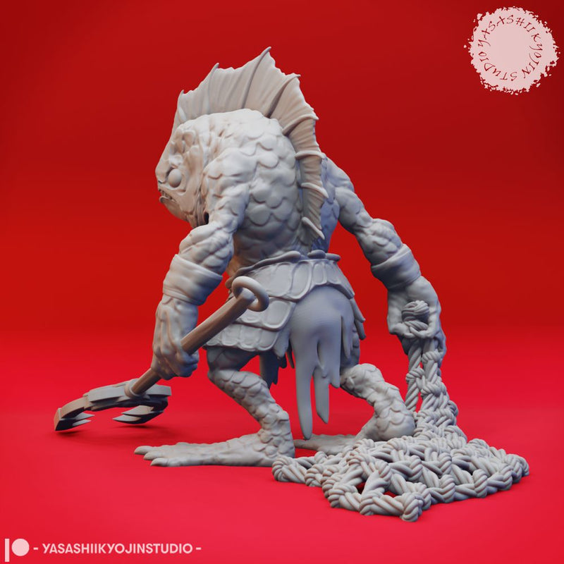Kuo-toa - Pincer - Tabletop Miniature (Pre-Supported)