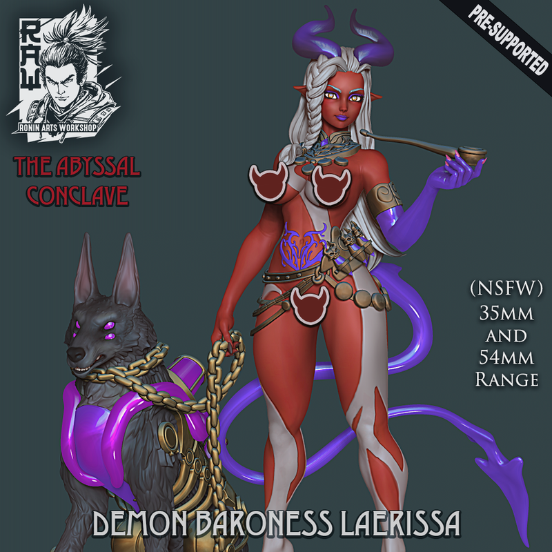 Demon Baroness Laerissa - NSFW - STL only - Only-Games