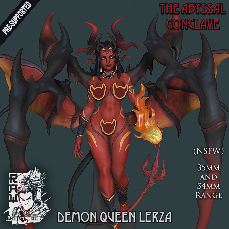 Demon Queen Lerza - NSFW - STL only - Only-Games