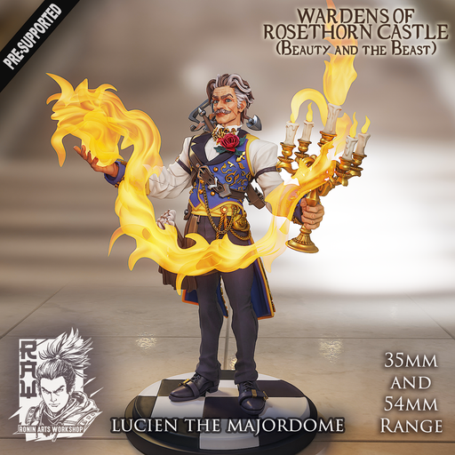 Lucien - The Majordome - Butler of Rosethorne Castle - STL only - Only-Games