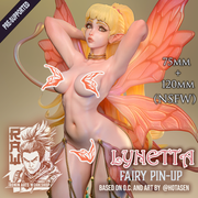 Lynetta - Fairy Pin-Up (75mm and 120mm) NSFW - STL only - Only-Games