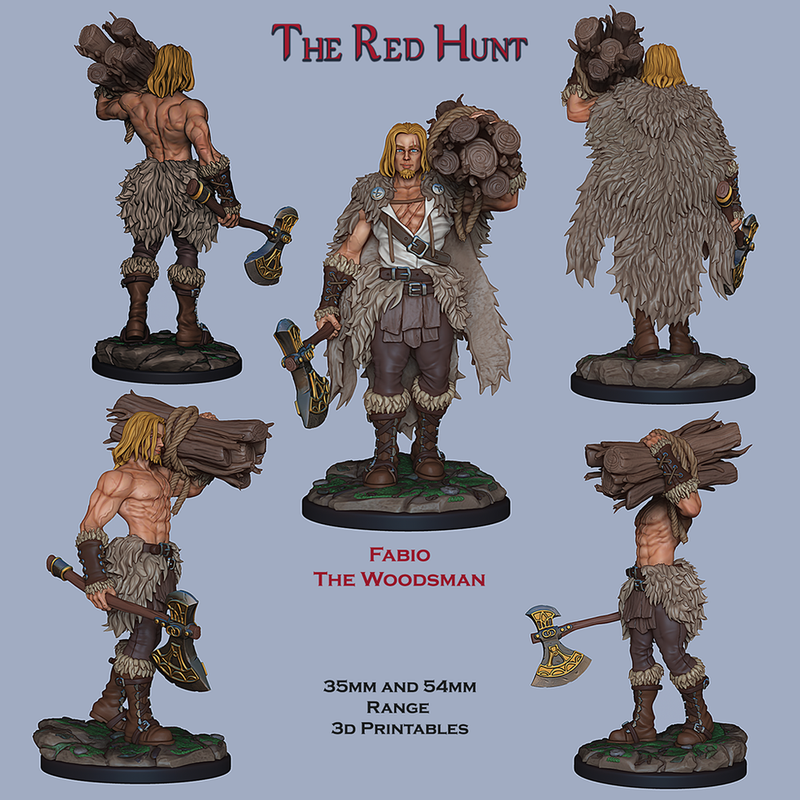 Fabio The Woodsman - STL only - Only-Games
