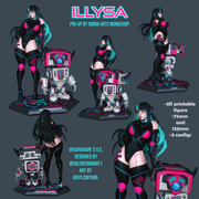 ILLYSA - Cyberpunk PinUp - 75mm and 120mm - STL only - Only-Games