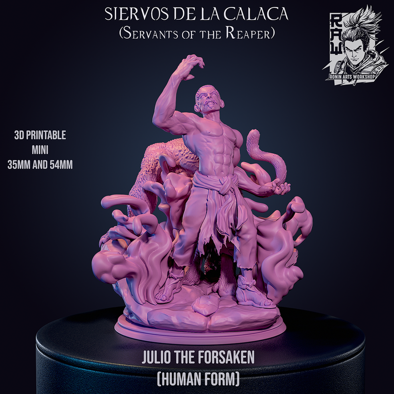 Julio El Nahual - Dual Form Jaguar Man - STL only - Only-Games