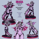 Dracia - Dragon Girl Pin-Up (75mm and 120mm) - STL only - Only-Games