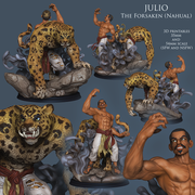 Julio El Nahual - Dual Form Jaguar Man - STL only - Only-Games