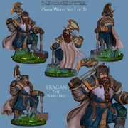Kragan The Warlord - Warrior King Dwarf - 54mm - Only-Games
