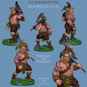Wadon The Berserker - Warrior Dwarf - 54mm - Only-Games