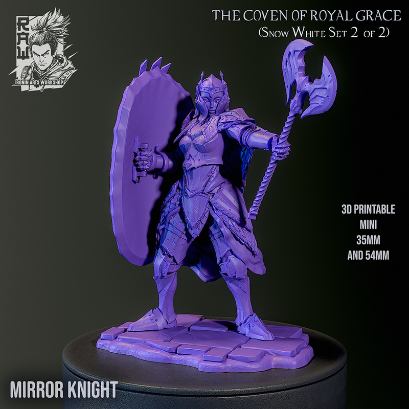 Mirror Knight - Giant Female Living Armor - 54mm - Only-Games
