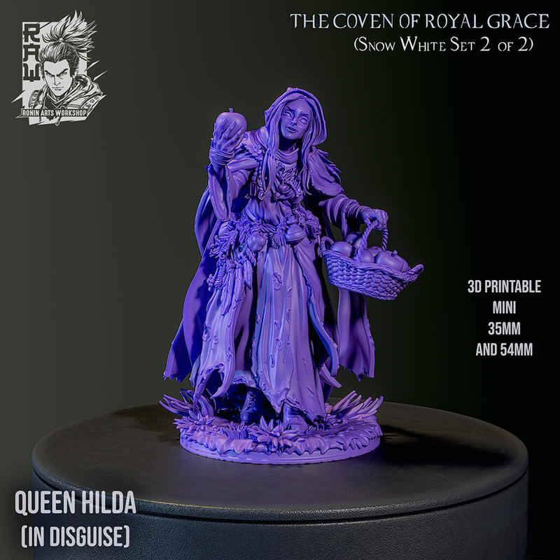 Queen Hilda - Old Witch From Snow White - STL only - Only-Games
