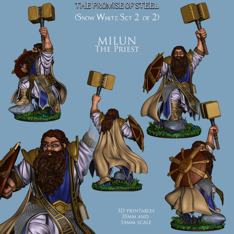 Milun The Priest - Cleric Dwarf - Only-Games