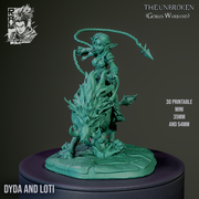 Dyda and Lotti - Female Goblin on Boar Mount - STL only - Only-Games
