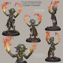 Sissin - Female Pyromancer Goblin - 54mm - Only-Games