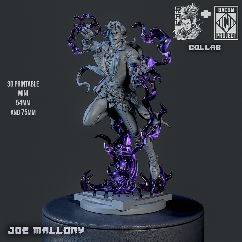 Joe Mallory - Vampire Warlock - STL only - Only-Games
