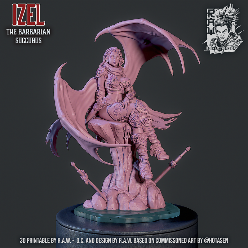 Izel The Barbarian Succubus - PinUp 2 - Only-Games
