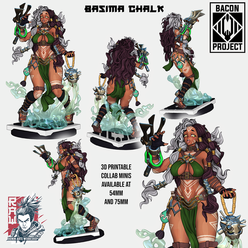 Basima Chalk - Shaman Priestess - STL only - Only-Games