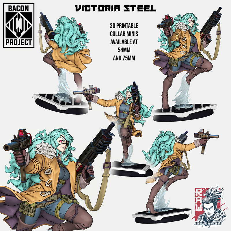 Victoria Steel - Female Spy - STL only - Only-Games
